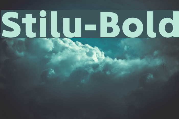 Stilu-Bold Font examples