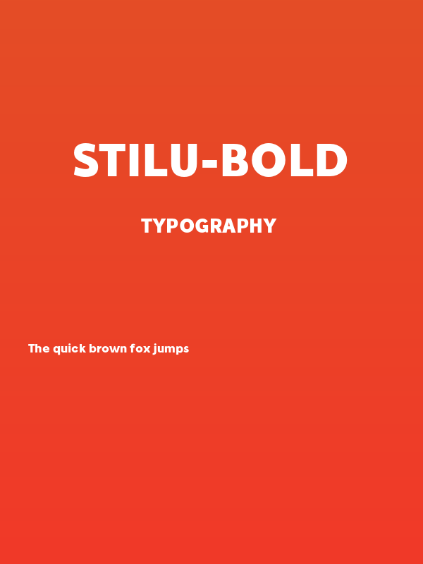 Stilu-Bold Poster