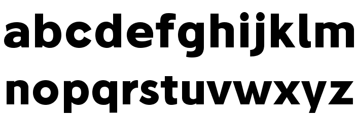 Stilu-Bold Font LOWERCASE