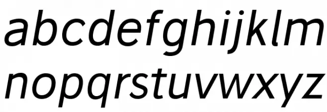 Stilu Italic Caratteri MINUSCOLO