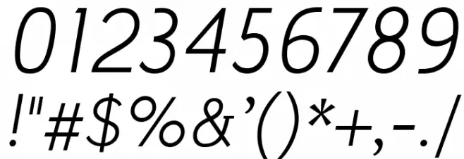 Stilu Light Italic Font OTHER CHARS