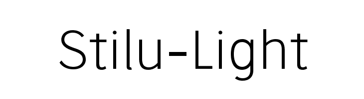 Stilu-Light Font