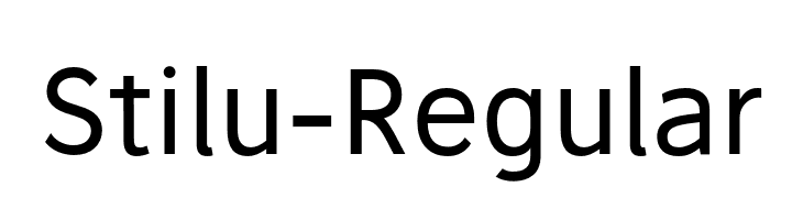 Stilu-Regular  Free Fonts Download