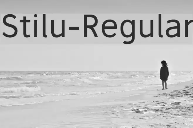 Stilu-Regular Font examples