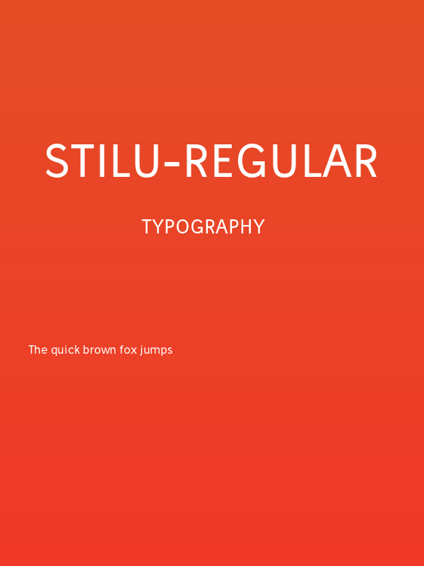 Stilu-Regular Poster