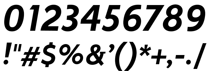Stilu SemiBold Italic Font OTHER CHARS