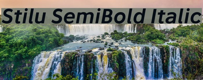 Stilu SemiBold Italic Font examples