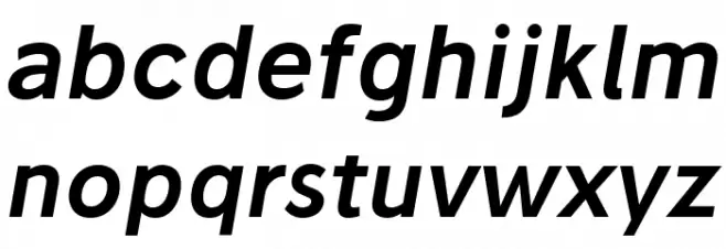 Stilu SemiBold Italic Font Litere mici