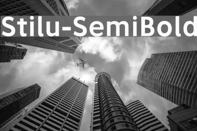 Stilu-SemiBold Font examples