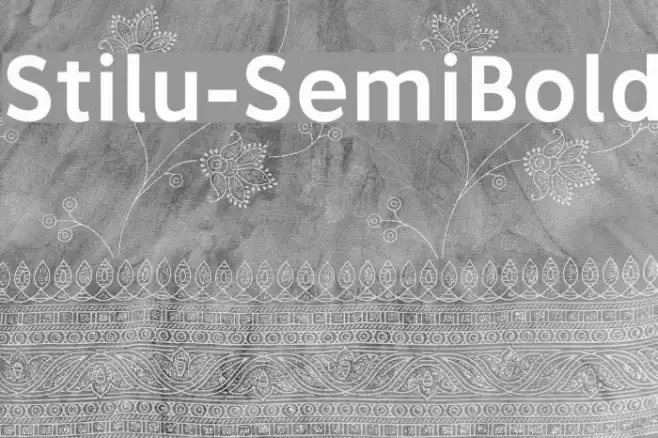 Stilu-SemiBold Font examples