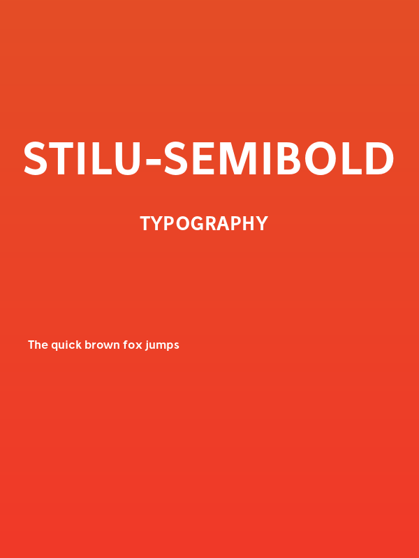 Stilu-SemiBold Poster