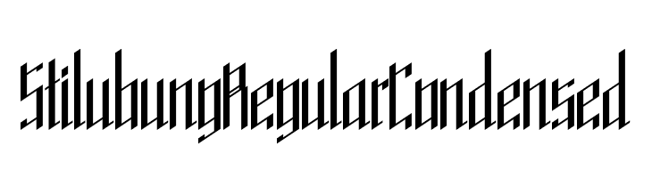 Stilubung Regular Condensed  font caratteri gratis