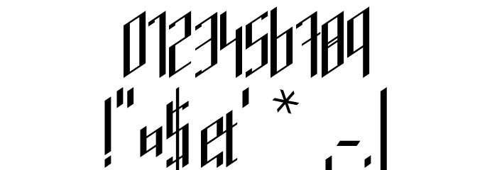 Stilubung Regular Condensed Font OTHER CHARS