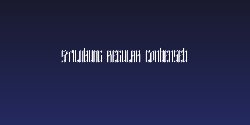 Stilubung Regular Condensed Social Header