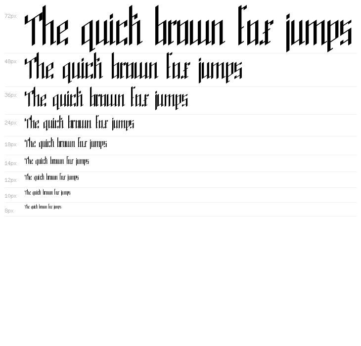 Stilubung Regular Condensed Waterfall