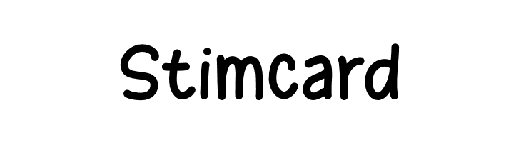 Stimcard  नि: शुल्क फ़ॉन्ट्स डाउनलोड