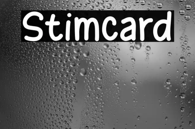 Stimcard Font examples