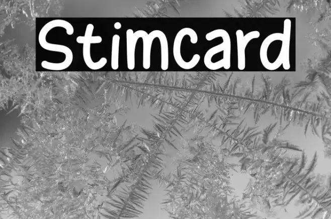Stimcard Font examples