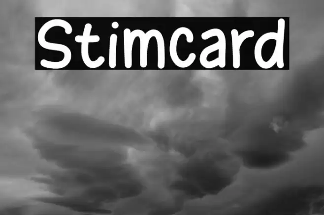 Stimcard Font examples