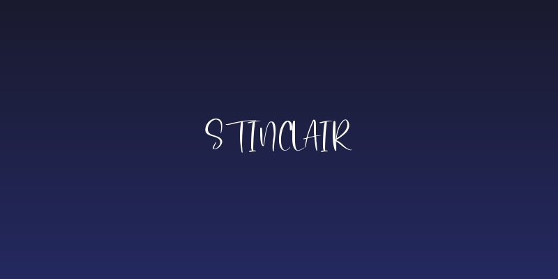 Stinclair Social Header