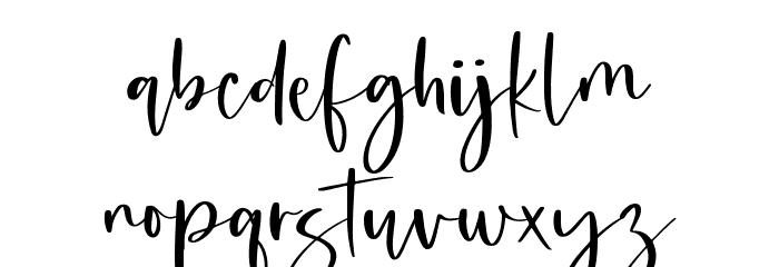 Stinclair Font LOWERCASE
