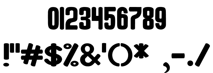 Stines Font OTHER CHARS