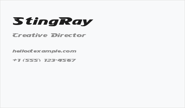 StingRay Business Card