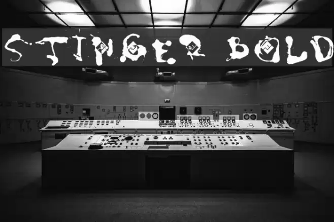 Stinger Bold Font examples