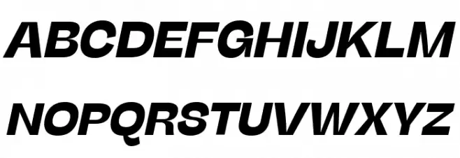 Stinger Fit Trial Bold Italic Polices MAJUSCULES