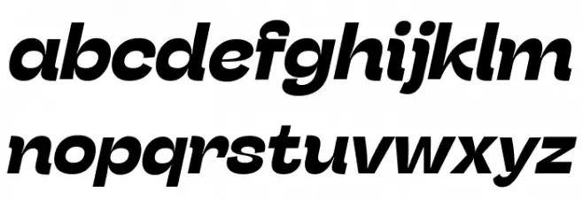 Stinger Fit Trial Bold Italic फ़ॉन्ट लोअरकेस