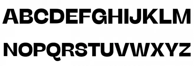 Stinger Fit Trial Bold Schriftart Groß