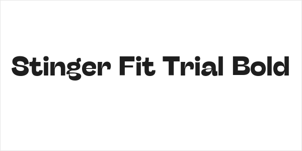 Stinger Fit Trial Bold Logo