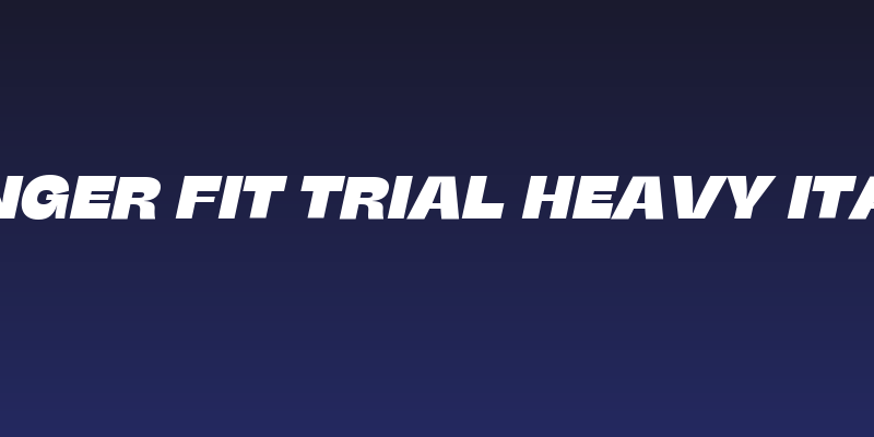 Stinger Fit Trial Heavy Italic Social Header