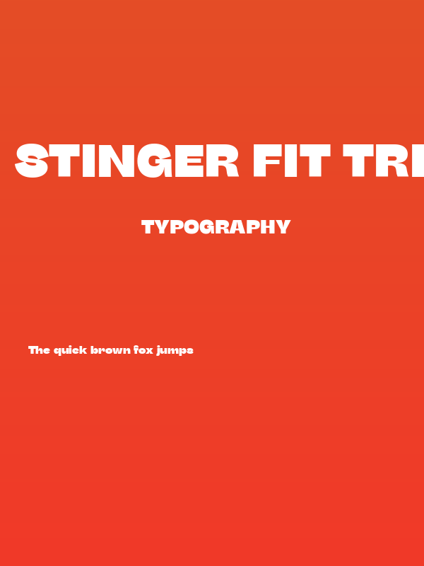 Stinger Fit Trial Heavy Poster