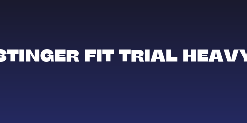 Stinger Fit Trial Heavy Social Header