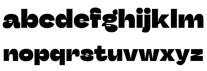 Stinger Fit Trial Heavy Font LOWERCASE