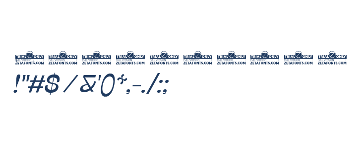 Stinger Fit Trial Italic Other Characters