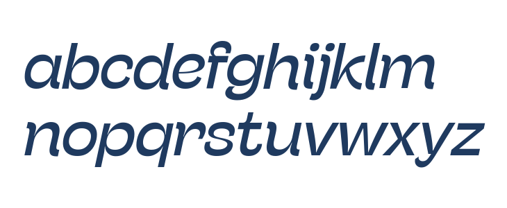Stinger Fit Trial Italic Lowercase