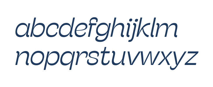 Stinger Fit Trial Light Italic Lowercase