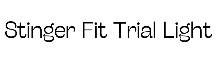 Stinger Fit Trial Light  免费字体下载