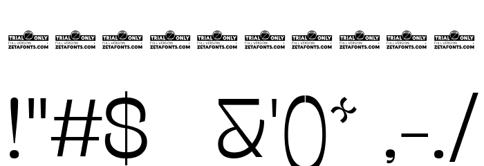 Stinger Fit Trial Light Font OTHER CHARS