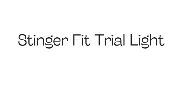 Stinger Fit Trial Light Logo