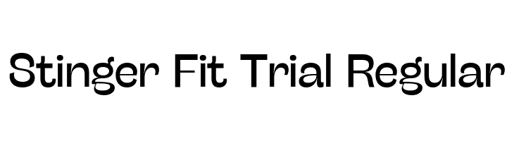 Stinger Fit Trial Regular  Descarca Fonturi Gratis
