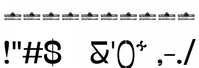 Stinger Fit Trial Regular Font OTHER CHARS