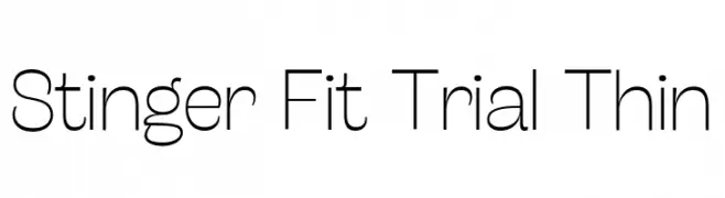Stinger Fit Trial Thin  Fuentes Gratis Descargar