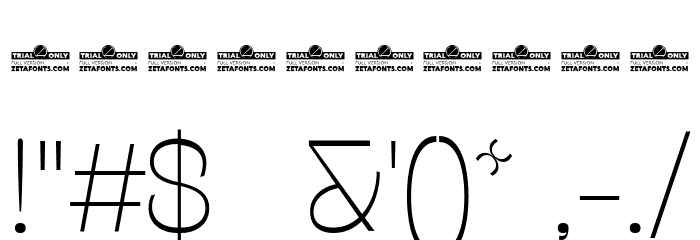 Stinger Fit Trial Thin Font OTHER CHARS