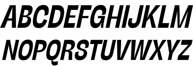 Stinger Slim Trial Bold Italic Polices MAJUSCULES