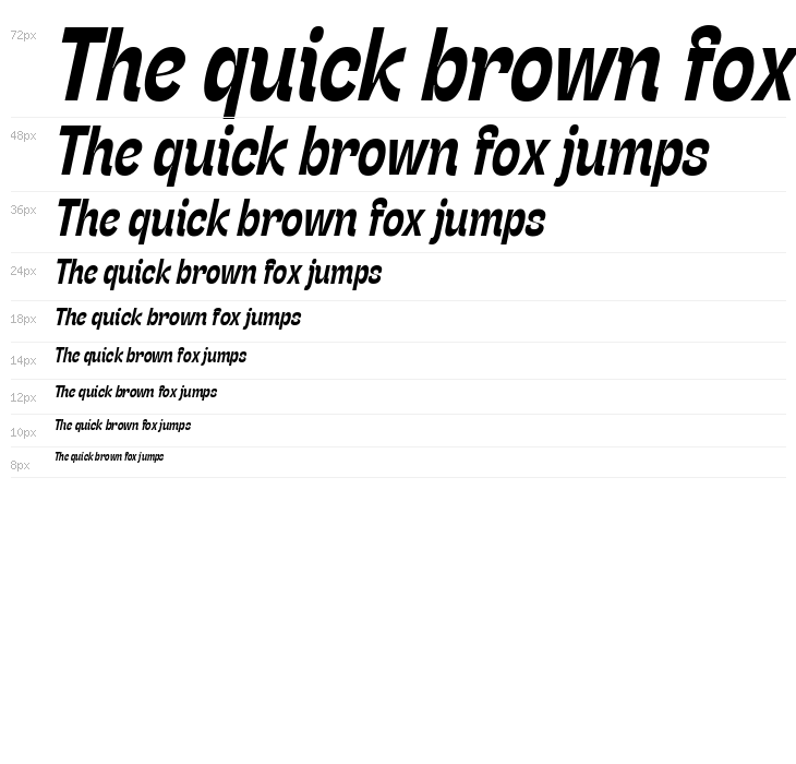 Stinger Slim Trial Bold Italic Waterfall