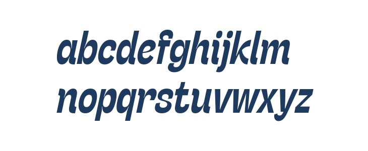Stinger Slim Trial Bold Italic Lowercase