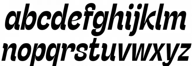 Stinger Slim Trial Bold Italic Fuentes MINÚSCULAS
